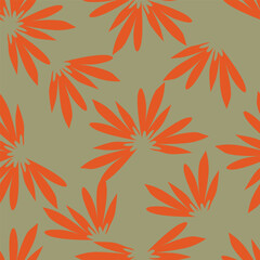 Exotic hand drawn flowers, seamless patterns with floral for fabric, textiles, clothing, wrapping paper, cover, banner, home decor, abstract backgrounds