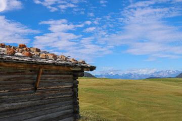 Old hut in Alpe di Siusi