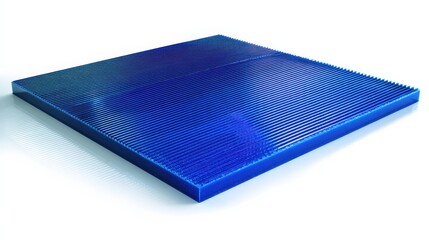 Abstract blue textured surface with ridges for modern design applications