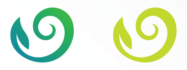 Spiral Leaf Flow Logo
