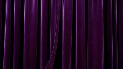 Experience the allure of rich, violet curtains, inviting you to a world of elegance and mystery.