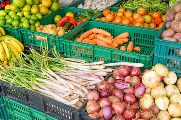 Set of vegetables for sale