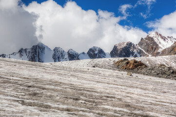 Russia. Altai Mountains. Udachny Glacial Pass.