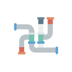 red valve on white background