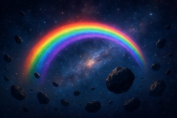 Rainbow Fantasy Art: Vibrant Nature, Abstract & Cosmic Digital Painting Collection