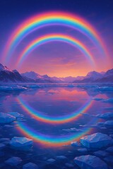 Rainbow Fantasy Art: Vibrant Nature, Abstract & Cosmic Digital Painting Collection
