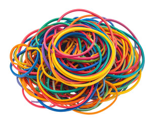 colorful rubber bands