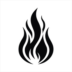 vector of fire flames set