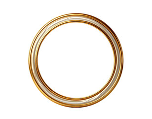 oval frame isolated on white