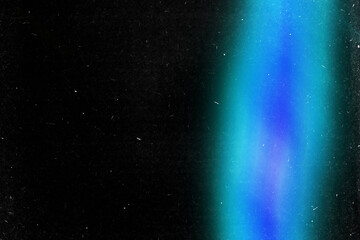 Obraz premium Dusty light overlay background. Old grainy noisy Scratched vintage photo filter template. Exposed photography wallpaper. Abstract blurry flare spots backdrop. Defocused Effect, Blue Blurred Glow Vinta