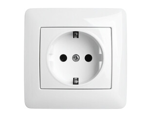 electrical outlet isolated on white