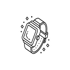 Smartphone illustration featuring various app icons within a circular frame