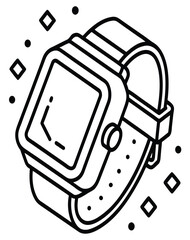 A modern smartwatch with a simple minimalist design, perfect for everyday wear and tracking fitness