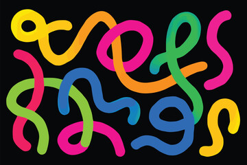 seemless colorful waves and lines