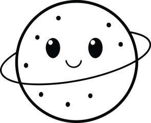 A happy smiling face cartoon illustration on a red and blue bowling ball object for a game of sport on white