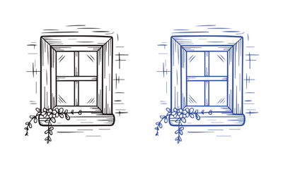 Doodle Building Elements Hand-Drawn Sketch Vector