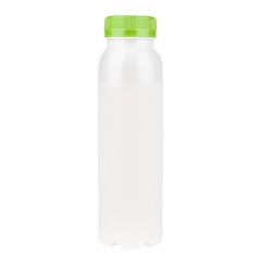 yogurt in a bottle on a white background, isolate