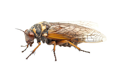 Fototapeta premium Cicada (fly) on White background.png
