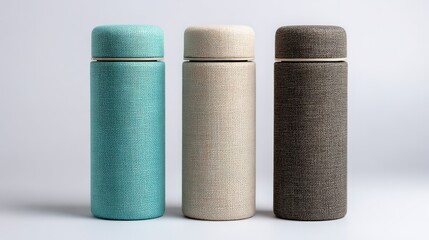 Stylish insulated water bottles in three elegant colors for modern lifestyle
