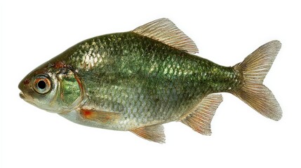 Detailed close up of freshwater fish showing unique coloration and features