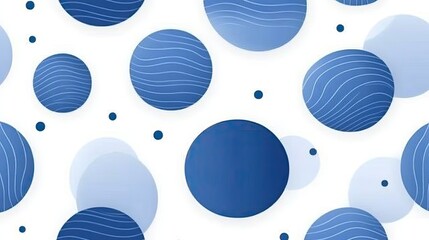 Abstract Blue Circle Pattern Background Design
