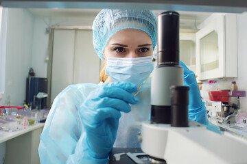 doctor in laboratory