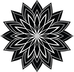 Abstract geometric pattern representing digital data flow and network connections isolated on transparent background