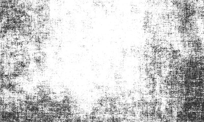 Grunge vector background with dust grain and distressed surface effect . Abstract grunge texture overlay isolated on white vector illustration  Rough distressed monochrome texture background 