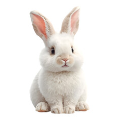 Obraz premium white rabbit isolated on white
