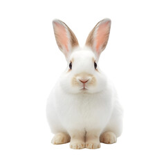 Obraz premium white rabbit on white background