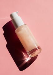 cosmetic bottle mockup beauty product design 
