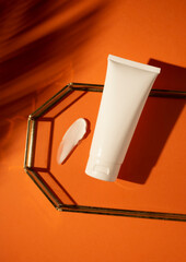 cosmetic bottle mockup beauty product design 
