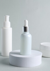 cosmetic bottle mockup beauty product design 
