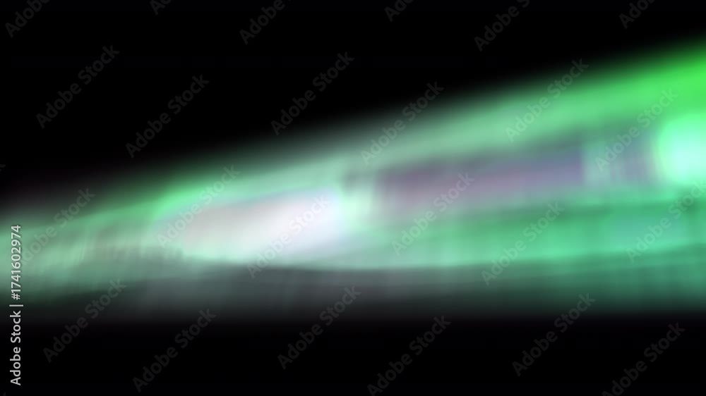 Canvas Prints ethereal aurora glow animation green and purple loop