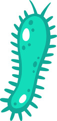 Cartoon microorganism representing germ, virus, or bacterium