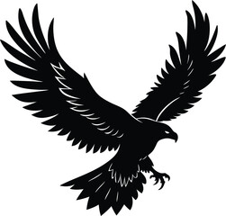 Eagle in flight vector illustration