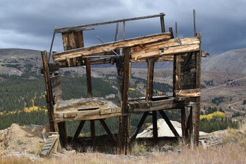 Weathered mining structure