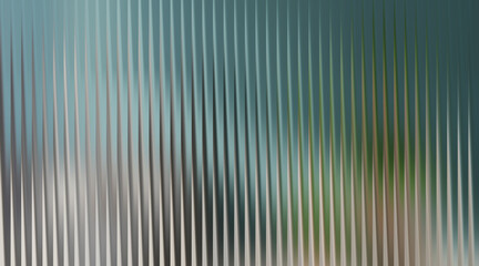 Abstract vertical lines with a blurred teal and green background