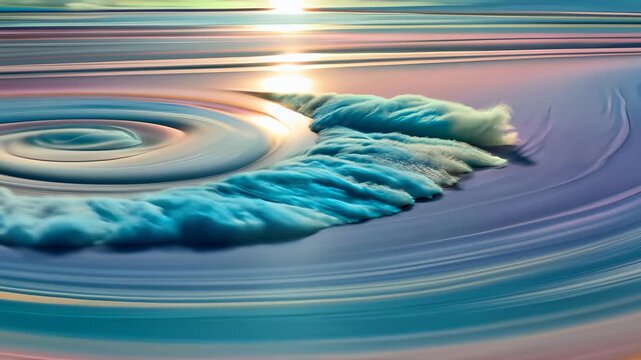 Colorful swirl of pastel hues creates a vibrant abstract background for artistic designs and projects