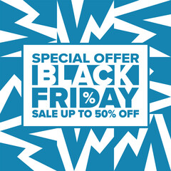 Black Friday. Sale up to 90% off. Biggest sale of the year. Special offer banner. Holiday shopping in United States. Super season deal in November. Discount badge. Creative vector template