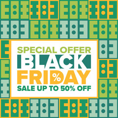 Black Friday. Sale up to 90% off. Biggest sale of the year. Special offer banner. Holiday shopping in United States. Super season deal in November. Discount badge. Creative vector template