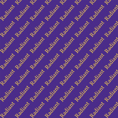 Radiant Text Pattern on Purple Background