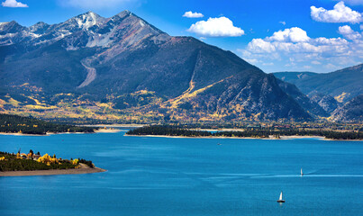 Lake Dillon reservoir in Summit County, Colorado