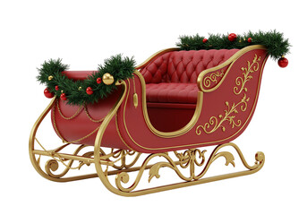 Decorative sleigh holiday season festive ornament