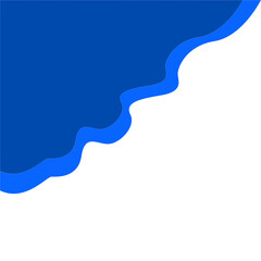Blue Abstract Wavy Corner Background