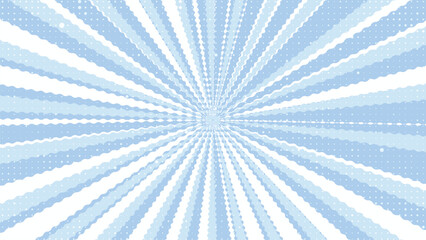 Obraz premium Soft Pale Blue and White Pixelated Sunburst Rays Minimal Abstract Cool Background Graphic