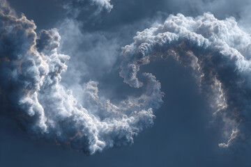Captivating Cloud Formatios: Exploring the Playful ad Imaginative Shapes in th Sky, Emphasizing Nature'sArtistry with Fascinating nd Amusing Cloud Figures