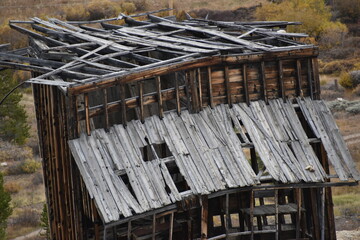 Weathered mining structure
