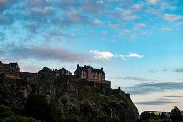 Fototapeta premium Edinburgh Castle at Sunset