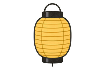 Fototapeta premium Japanese cultural chōchin lantern illuminating light illustration